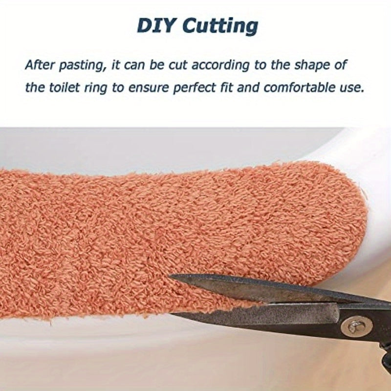 4 Pairs P Warm Toilet Seat Cover Washable and Reusable Toilet Seat Pads Cushion for Winter Fits All Toilet Seats