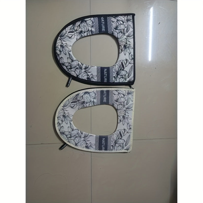 New Winter Toilet Seat Cover, Universal for All Seasons, Full Zipper Two-Piece Set, Home Three-Piece Set.