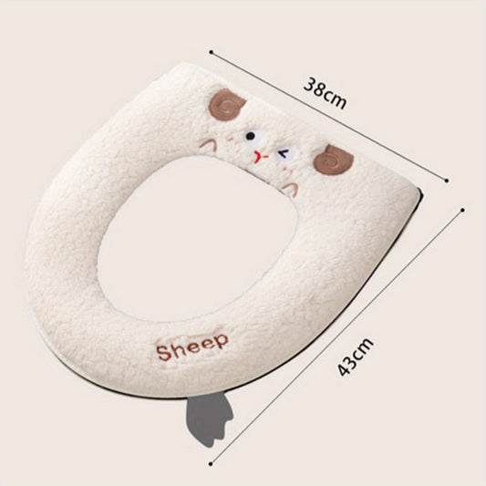 Thickened Toilet Seat Warm Winter Paste Toilet Seat Toilet Seat Cartoon Toilet Seat For Household Use