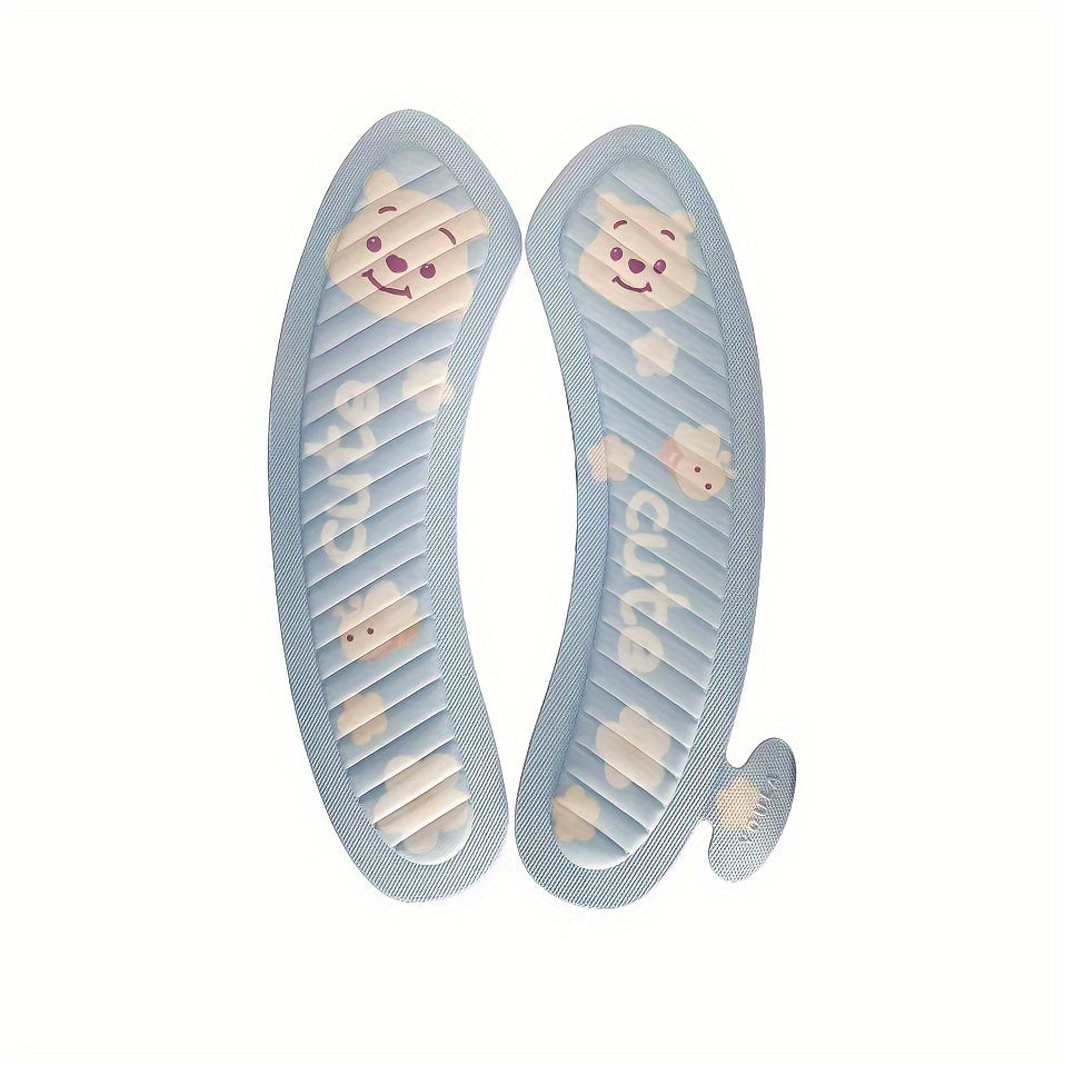 2-Pack Cartoon EVA Toilet Seat Cushions, Waterproof Adhesive Washable Toilet Seat Pads, Lightweight Hand Wash Only Toilet Accessories for All Seasons