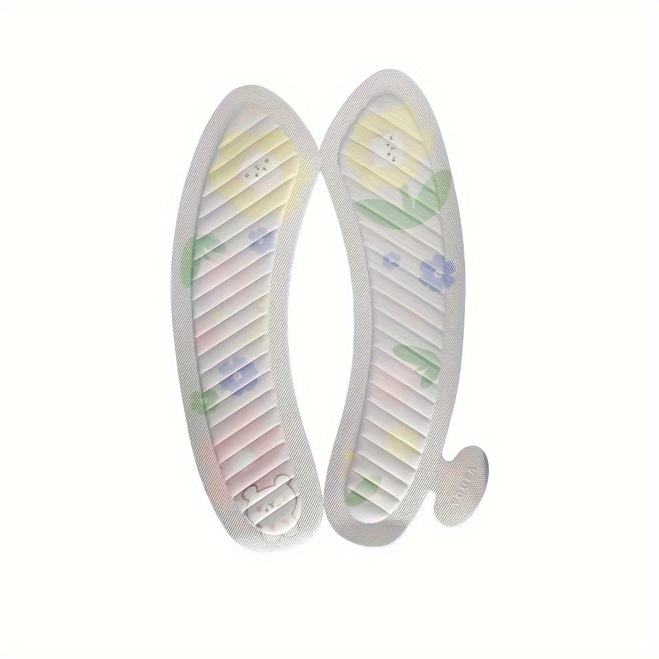 2-Pack Cartoon EVA Toilet Seat Cushions, Waterproof Adhesive Washable Toilet Seat Pads, Lightweight Hand Wash Only Toilet Accessories for All Seasons