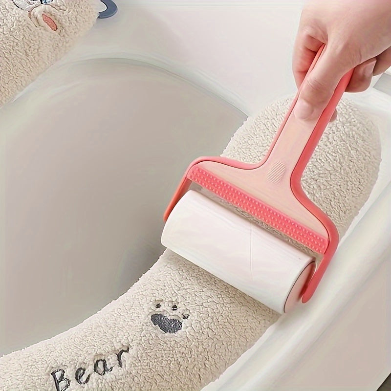 Cozy Cartoon Toilet Seat Cover - Thick, Warm & Non-Slip Cushion for All Seasons, Easy to Clean, Pedestal Ring, Bathroom Accessories