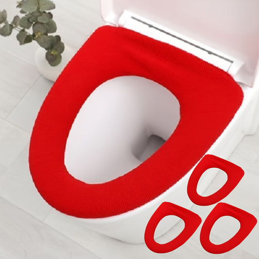 3pcs Household Toilet Seat Cushion Universal Use Toilet Seat Cover Summer Season Washable Toilet Seat Cushion Shape