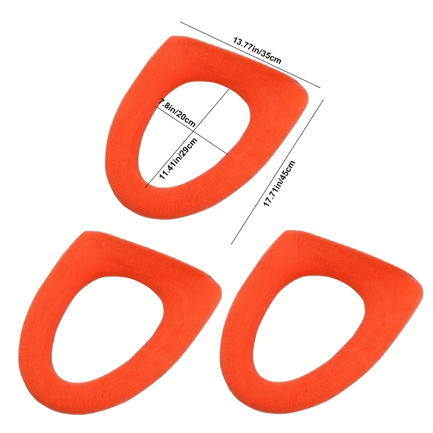 3pcs Household Toilet Seat Cushion Universal Use Toilet Seat Cover Summer Season Washable Toilet Seat Cushion Shape