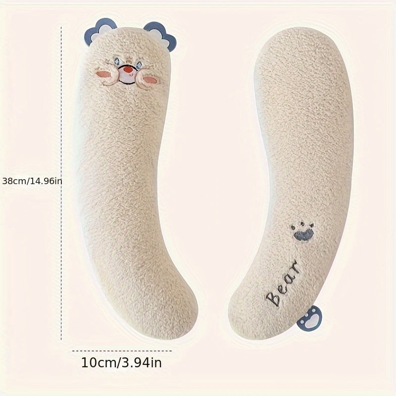 Cozy Cartoon Toilet Seat Cover - Thick, Warm & Non-Slip Cushion for All Seasons, Easy to Clean, Pedestal Ring, Bathroom Accessories