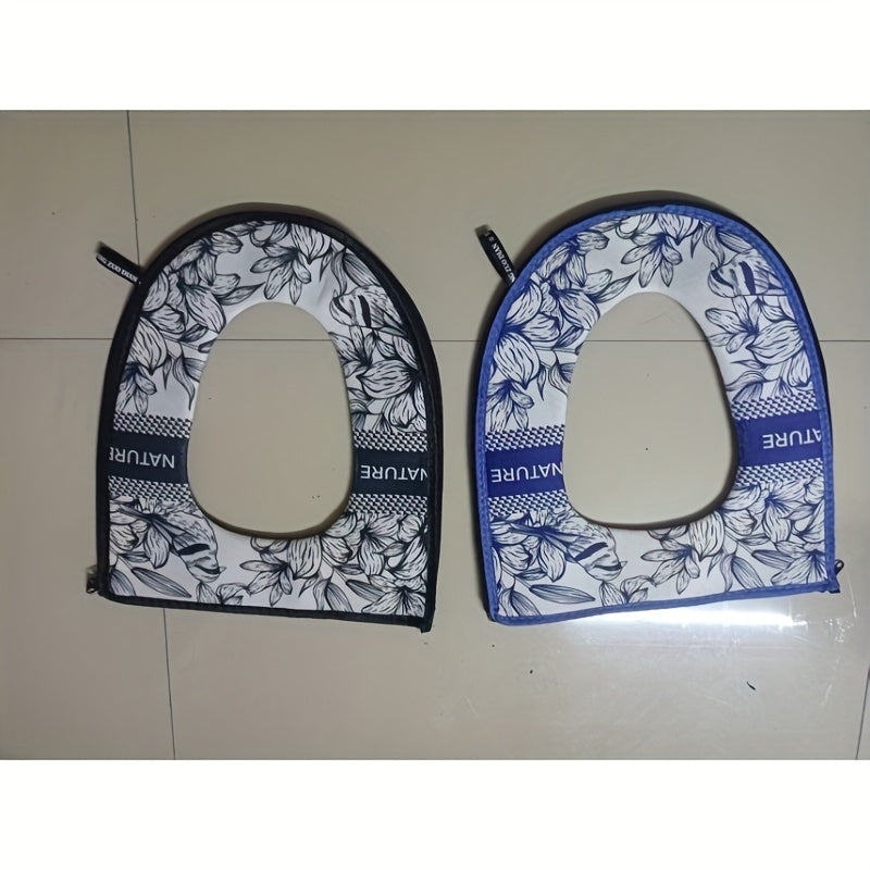 New Winter Toilet Seat Cover, Universal for All Seasons, Full Zipper Two-Piece Set, Home Three-Piece Set.
